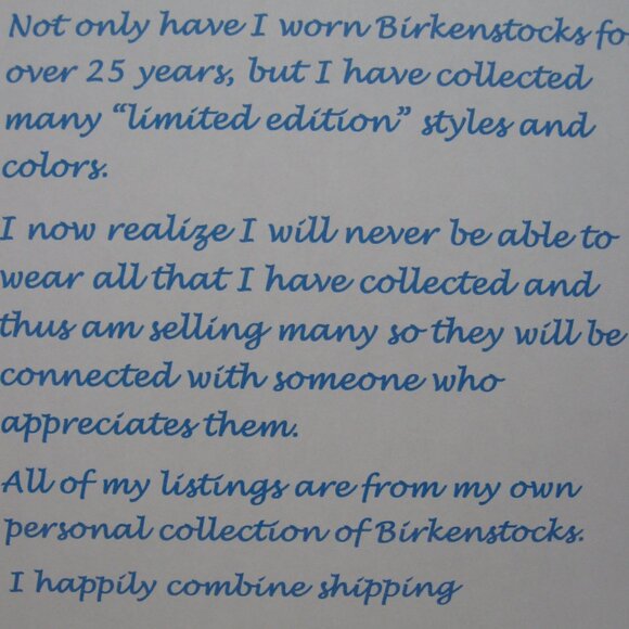 Birkenstock GIZEH Waxy Leather Tobacco Brown w/ Aqua Sole. 40 R US W 9 M 7 - Picture 11 of 13